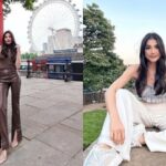 Stylish Girl Poses for Travel Photos